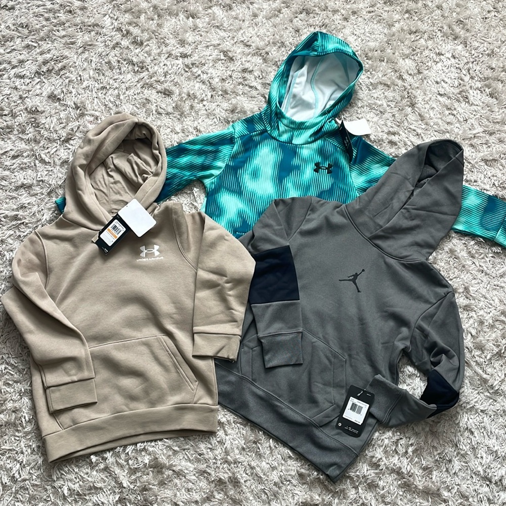 NWT Hoodie Bundle - Jordan Nike and Under Armour Size Small